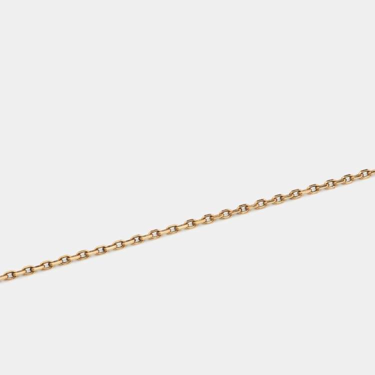 Pre Owned Hermès Pop H Enamel Gold Plated Necklace