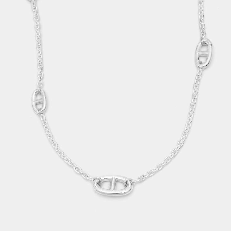 Pre Owned Hermès Farandole Sterling Sil;ver  Necklace