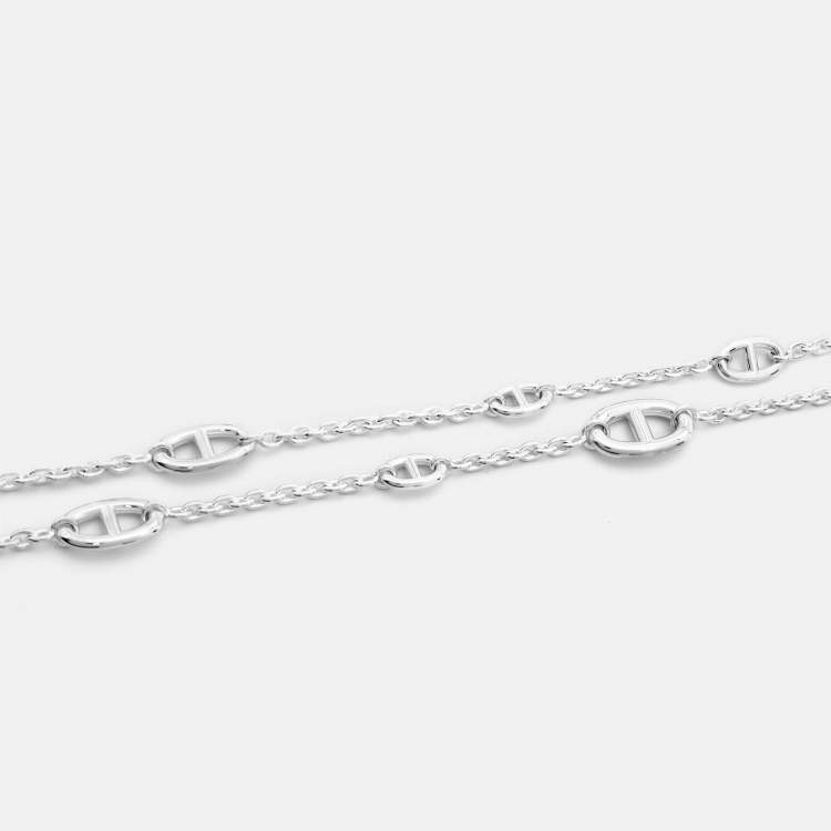 Pre Owned Hermès Farandole Sterling Sil;ver  Necklace