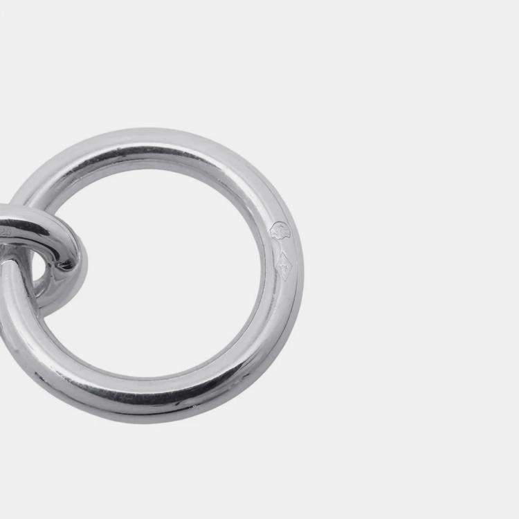 Pre Owned Hermes Chaine D'Ancre 14 Frames Silver 925 PM Bracelet 