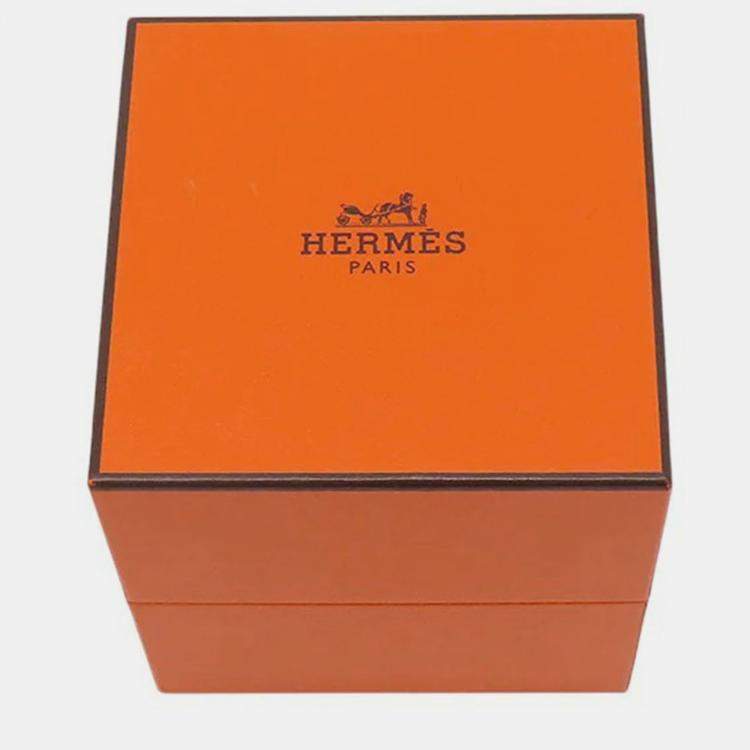 Pre Owned Hermes Chaine D'Ancre 14 Frames Silver 925 PM Bracelet 