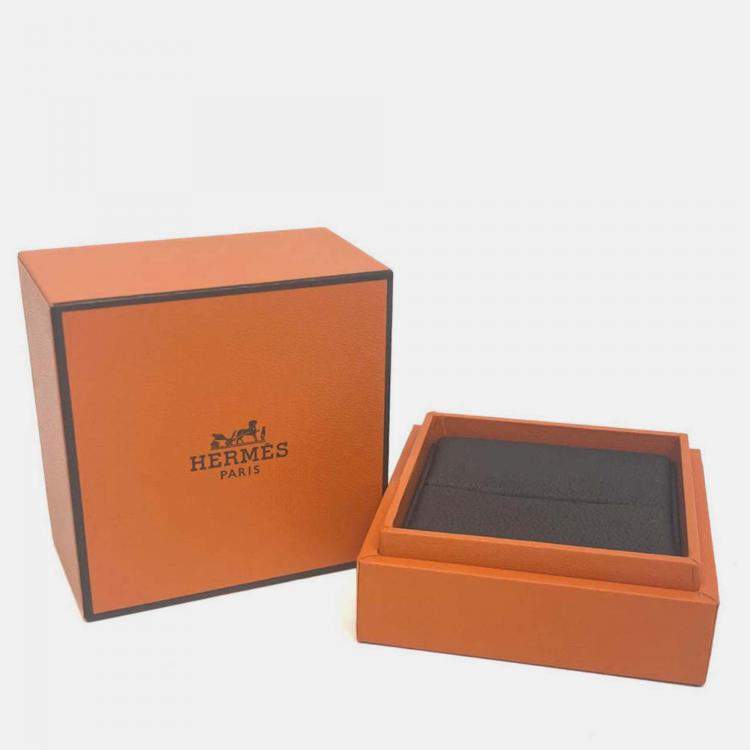 Pre Owned Hermes Vertige Ring Silver 925 Fashion Band Ring EU 54