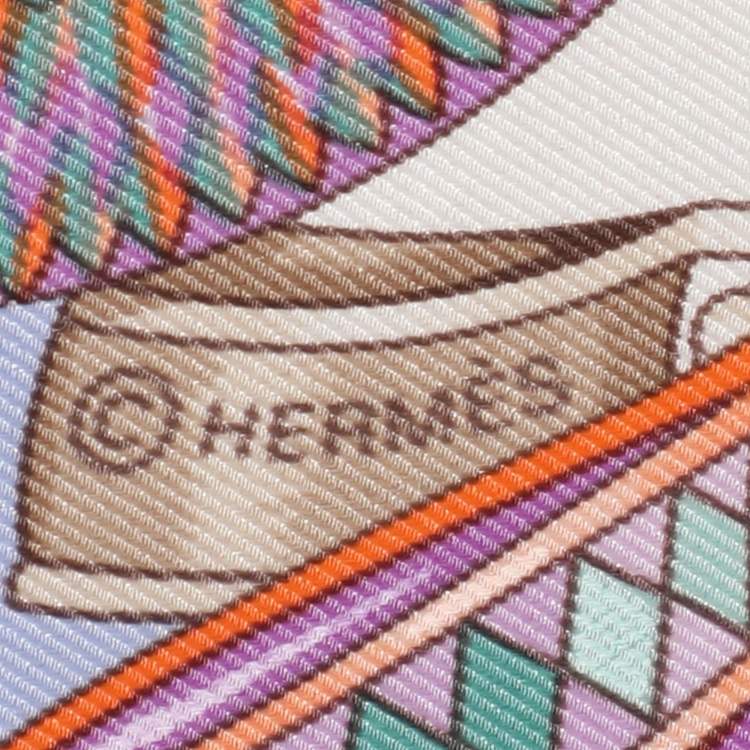Pre Owned Hermès Multicolor Silk Les Rubans Du Cheval Scarf
