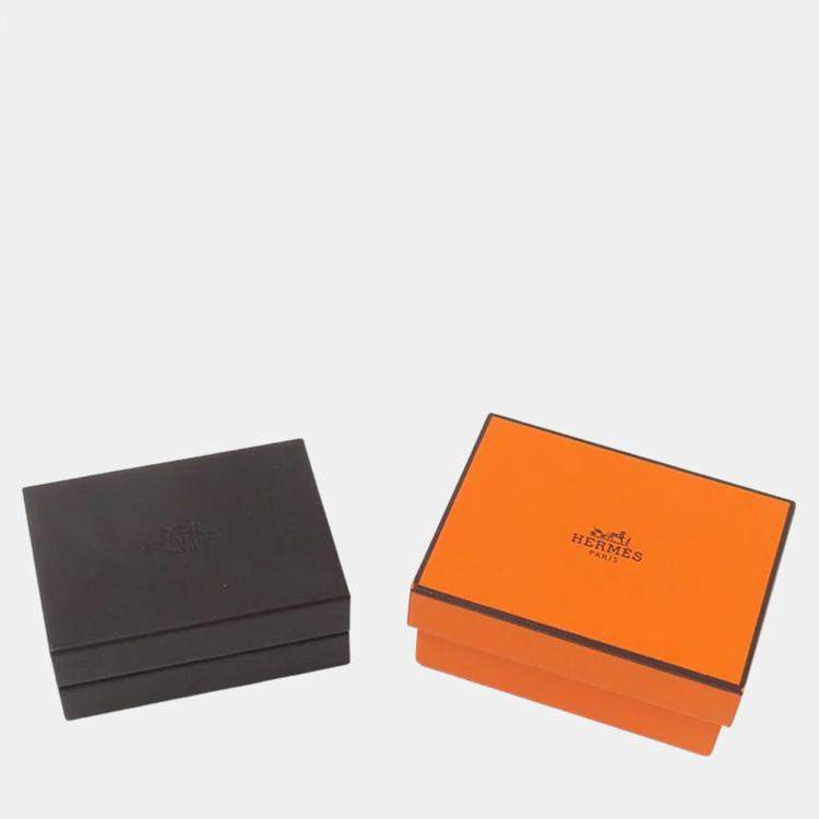 Pre Owned Hermes Diamond Clou d'H Stud Earrings 18K Pink Gold