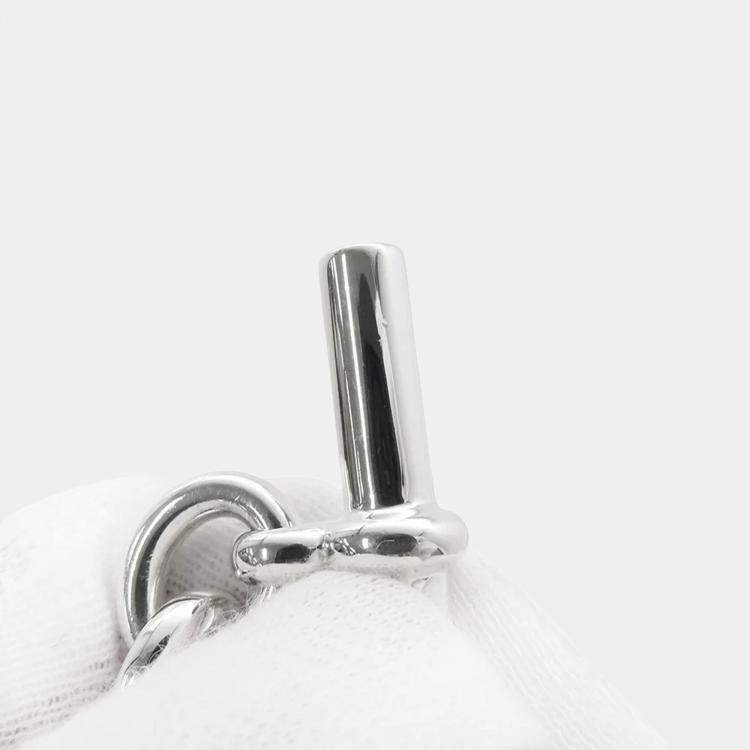 Pre Owned Hermes Chaine D'Ancre 13 Frames Bracelet Silver 925