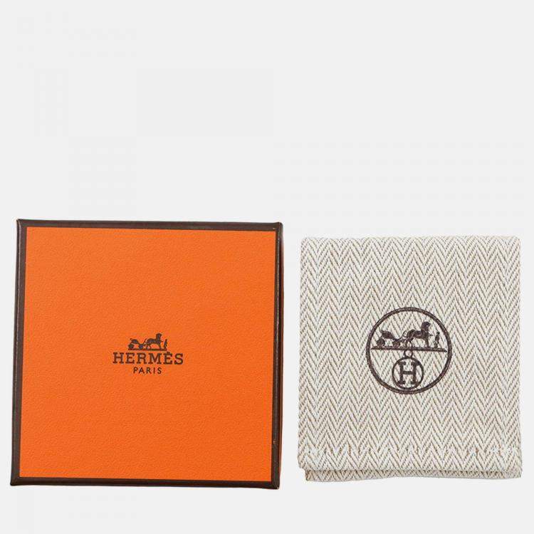 Pre Owned Hermes As De Coeur Bracelet Size T2 Gold Swift Leather