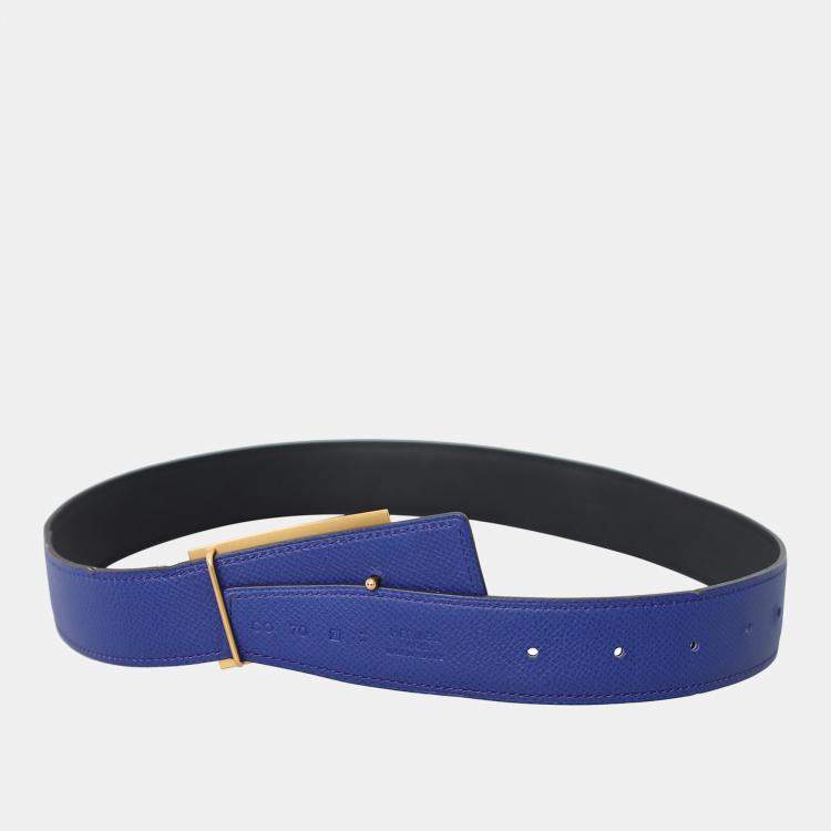 Pre Owned حزام هيرميس جلد قابل للعكس مع إبزيم كولير دي شيان