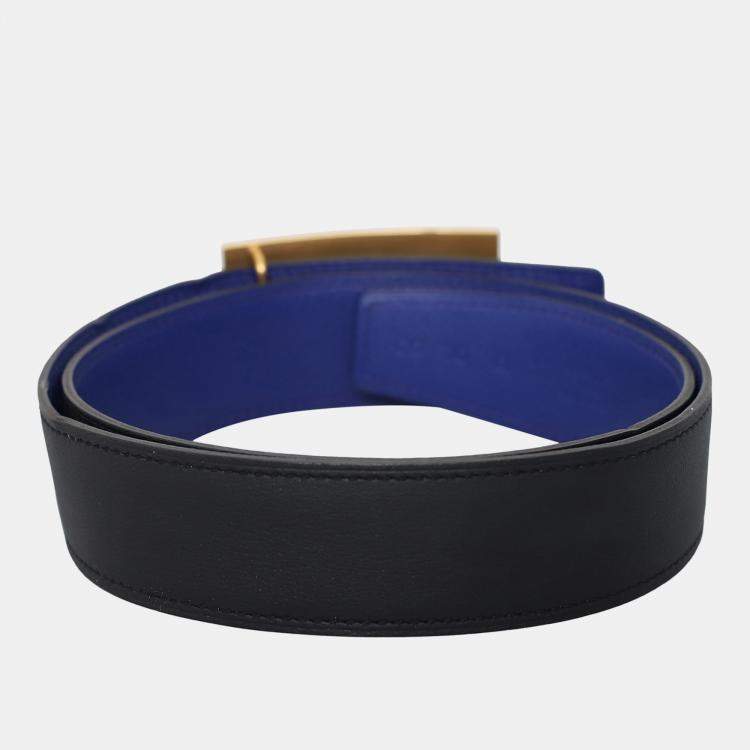 Pre Owned حزام هيرميس جلد قابل للعكس مع إبزيم كولير دي شيان