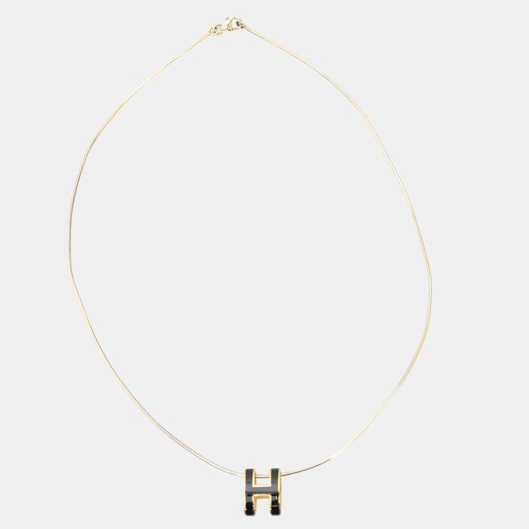 Pre Owned Hermes H Pop Necklace