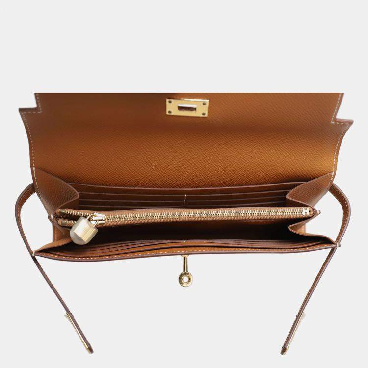 Pre Owned Hermes Epsom Kelly Longue Wallet