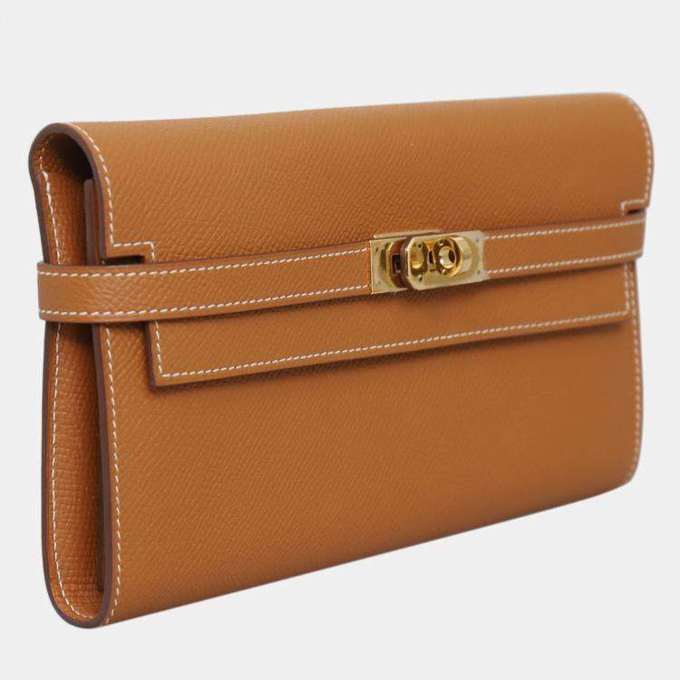 Pre Owned Hermes Epsom Kelly Longue Wallet