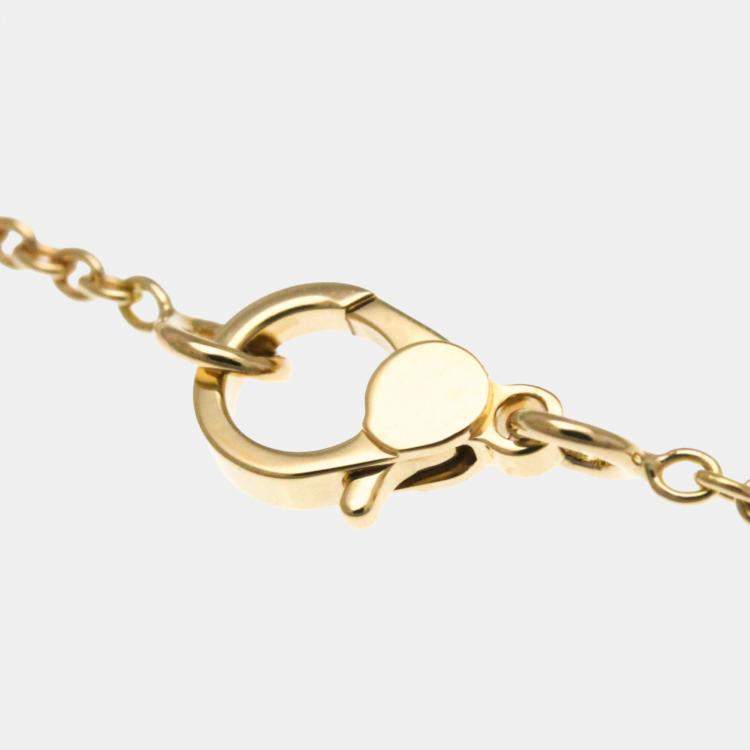 Pre Owned Hermes Finesse Necklace Diamond Pink Gold 18K Diamond Necklace Pink Gold