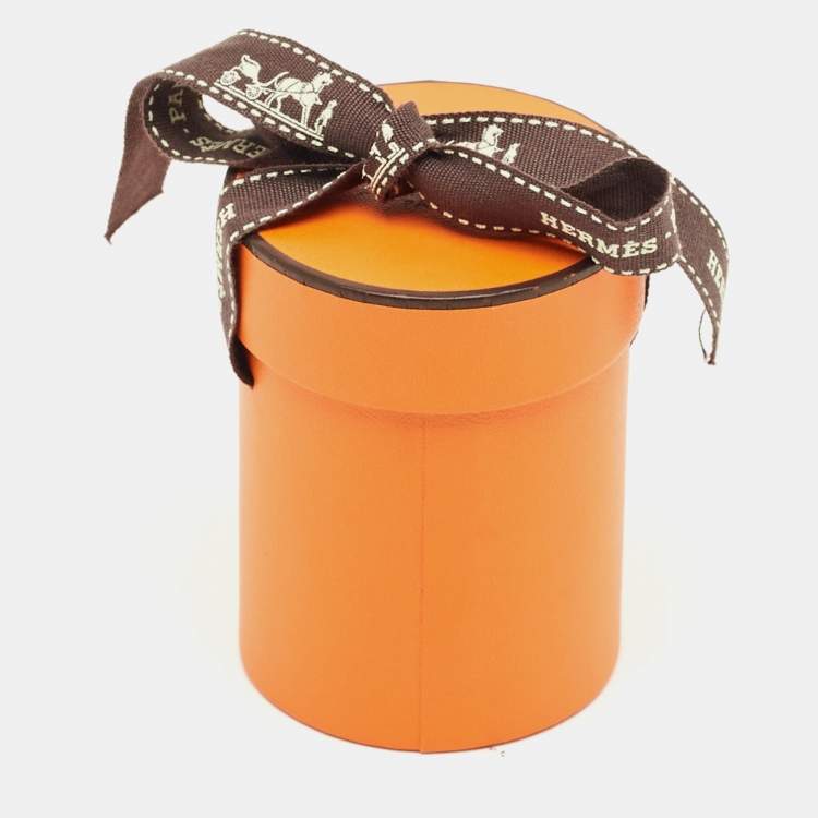 Pre Owned Hermès Blue Printed Silk Twilly