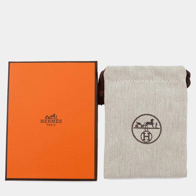 Pre Owned Hermes Mini Mayon Necklace Size Pm Poodle Lacquer Metal