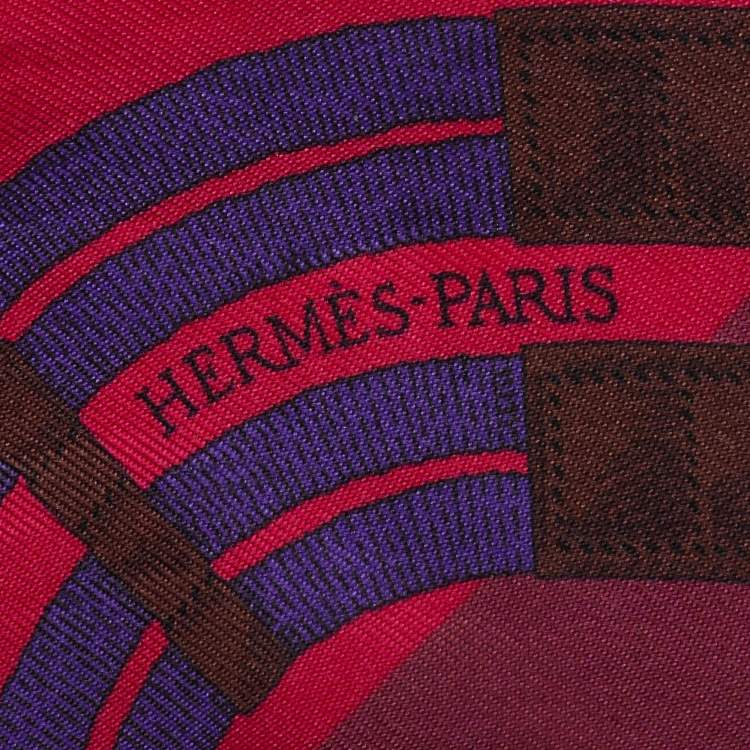Pre Owned Hermès Multicolor Grand Manege Silk Twilly