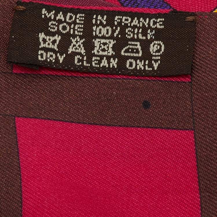 Pre Owned Hermès Multicolor Grand Manege Silk Twilly