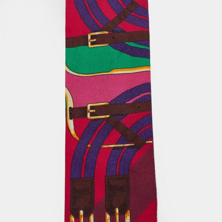 Pre Owned Hermès Multicolor Grand Manege Silk Twilly