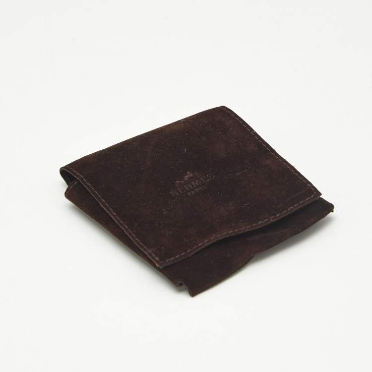 Pre Owned Hermès Clic H Red Enamel Gold Plated Bracelet