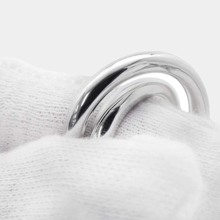 Pre Owned Hermes Caba Cityslide Clutchertige Ring Size 54/#14 Sv925