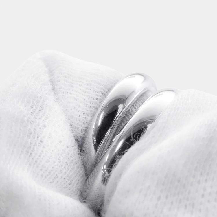 Pre Owned Hermes Caba Cityslide Clutchertige Ring Size 54/#14 Sv925