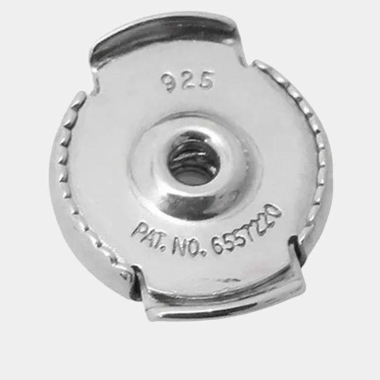 Pre Owned Hermes Chaine D'Ancre Farandole Earrings Size Mm Sv925