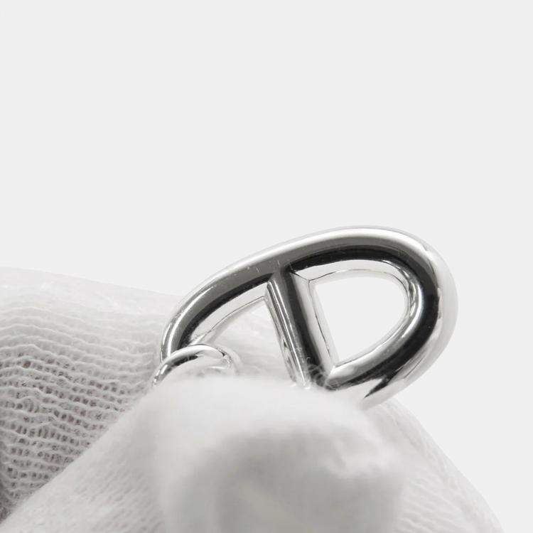 Pre Owned Hermes Chaine D'Ancre Farandole Earrings Size Mm Sv925