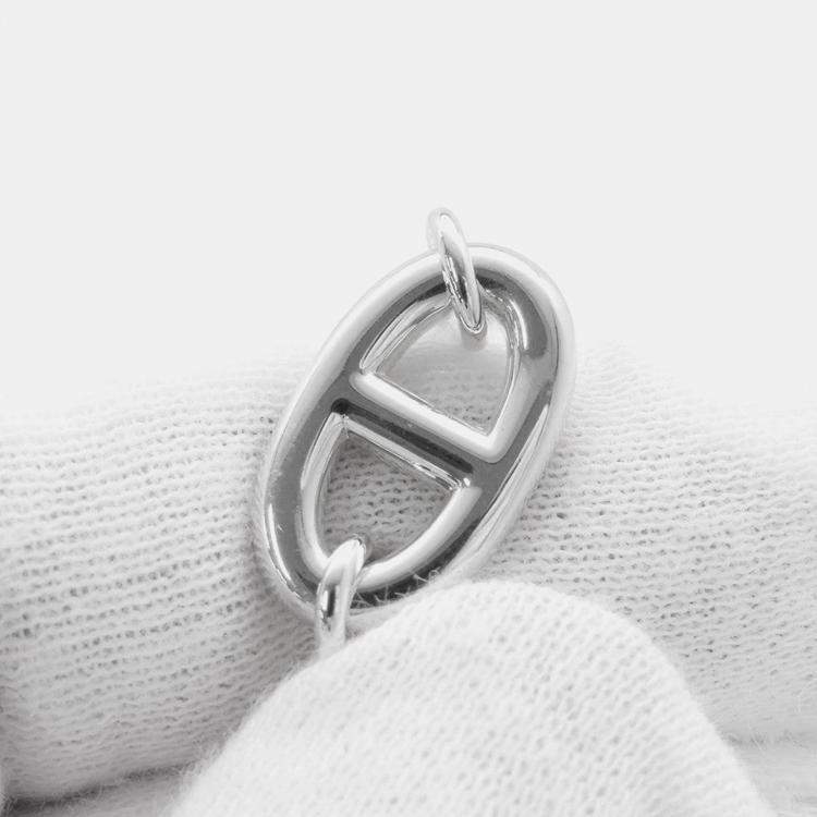 Pre Owned Hermes Chaine D'Ancre Farandole Bracelet Size Xs Sv925