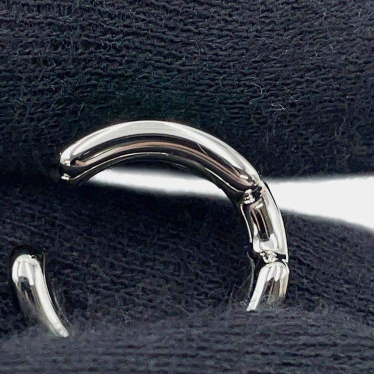 Pre Owned Hermes Ear Cuff O Lamp PM Vertcomic Metal Epsom