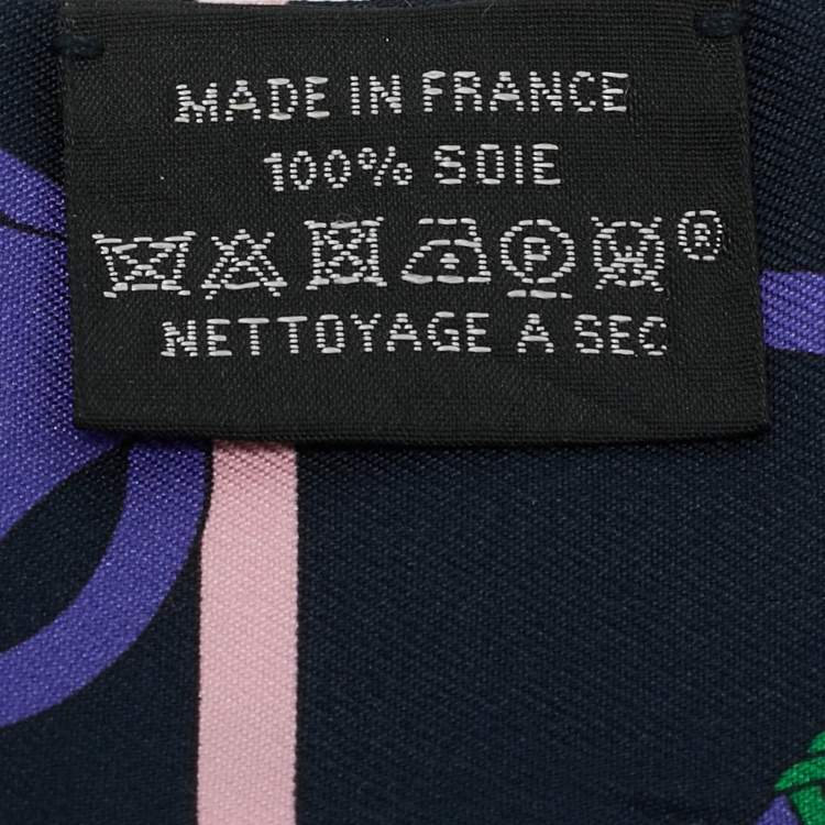 Pre Owned Hermès Blue Panoplie Equestre Silk Scarf Set