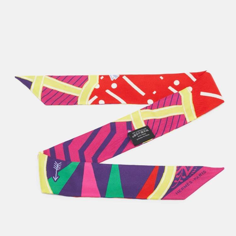 Pre Owned Hermès Multicolor Silk Twilly