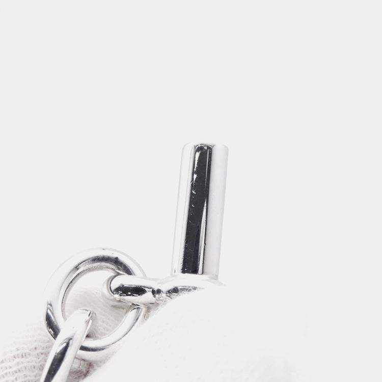 Pre Owned Hermes Chaine D'Ancre Bracelet 16 Frames Size Pm Sv925