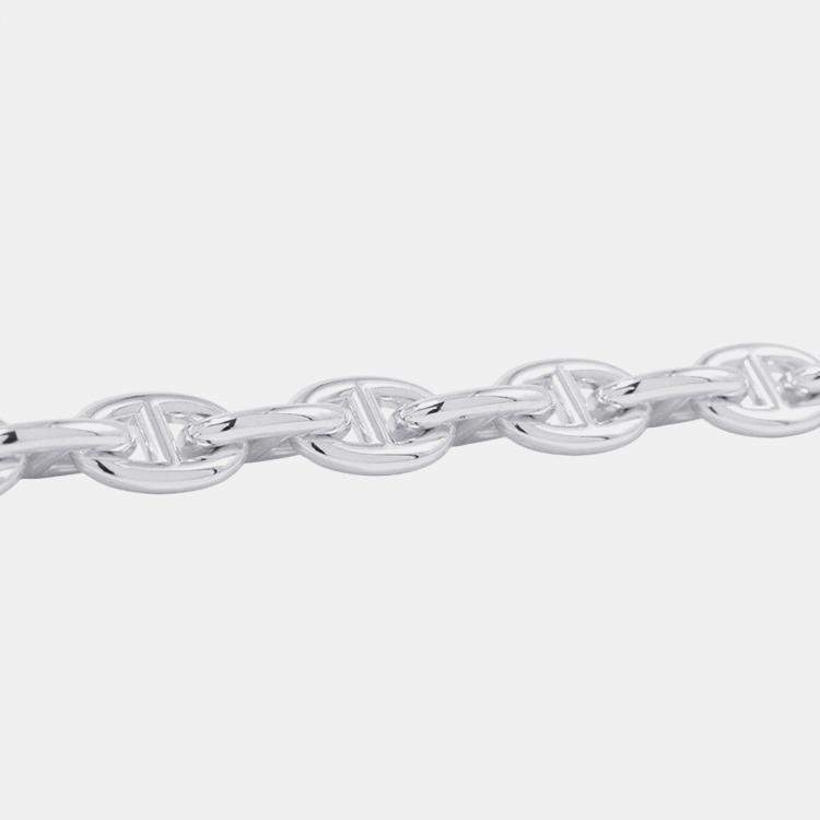 Pre Owned Hermes Chaine D'Ancre Bracelet 16 Frames Size Pm Sv925