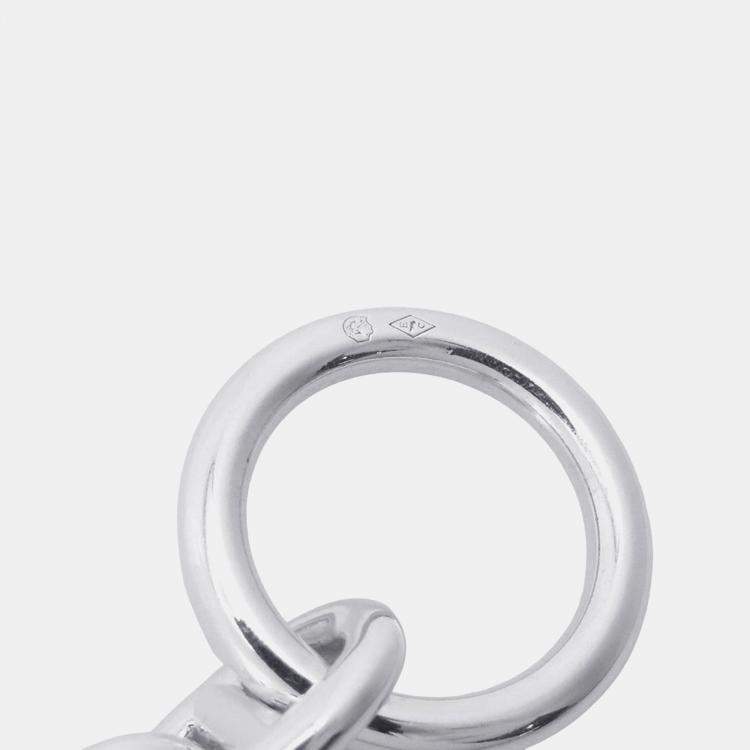 Pre Owned Hermes Chaine D'Ancre Bracelet 16 Frames Size Pm Sv925