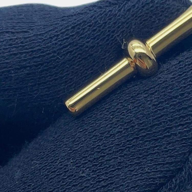 Pre Owned Hermes Etrier Bracelet Size T2 Gold Swift Leather