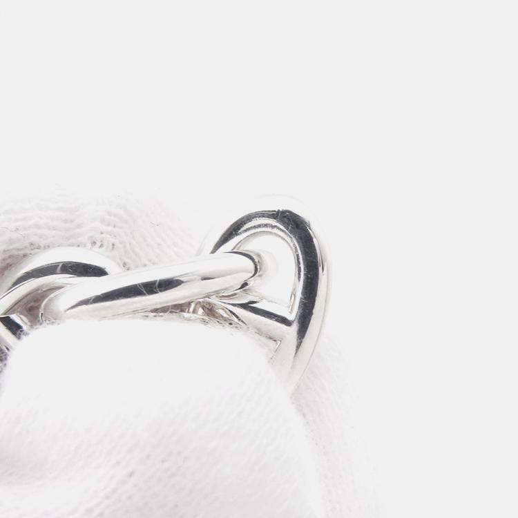 Pre Owned Hermes Chaine D'Ancre Necklace Size Pm/43 Frames Sv925