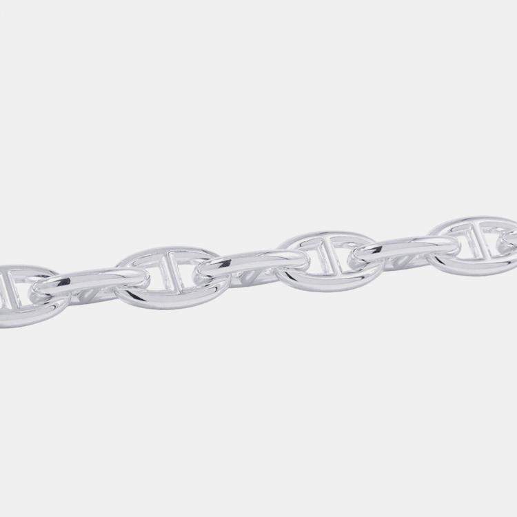 Pre Owned Hermes Chaine D'Ancre Bracelet 11 Frames Size GM Sv925