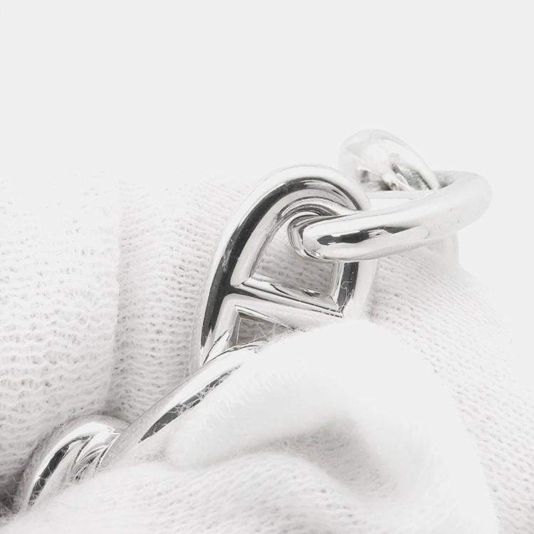 Pre Owned Hermes Chaine D'Ancre Bracelet 15 Frames Size MM Sv925