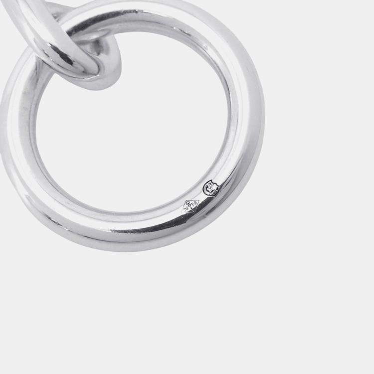 Pre Owned Hermes Chaine D'Ancre Bracelet 15 Frames Size MM Sv925