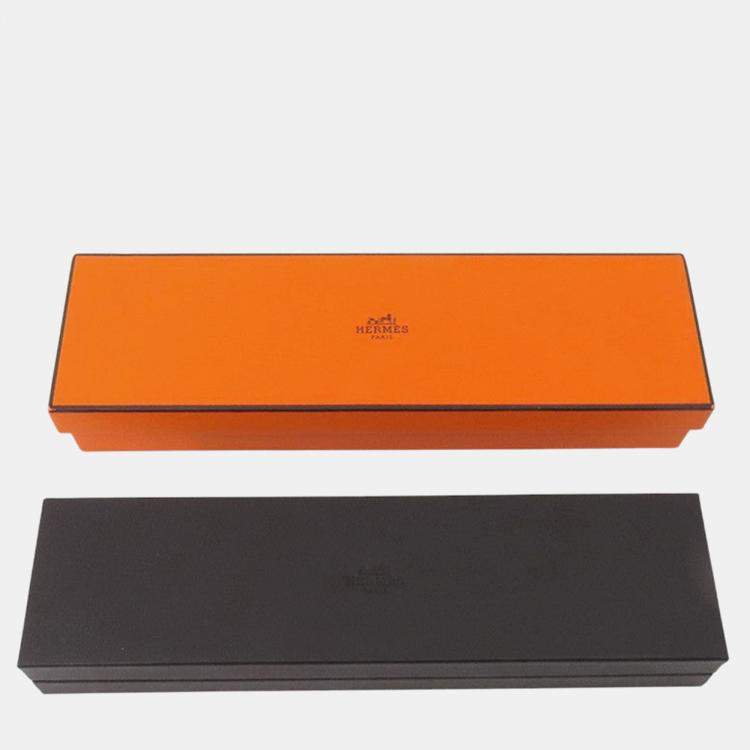 Pre Owned Hermes Chaine D'Ancre Verso Bracelet Size SH 18k Rose Gold Ceramic