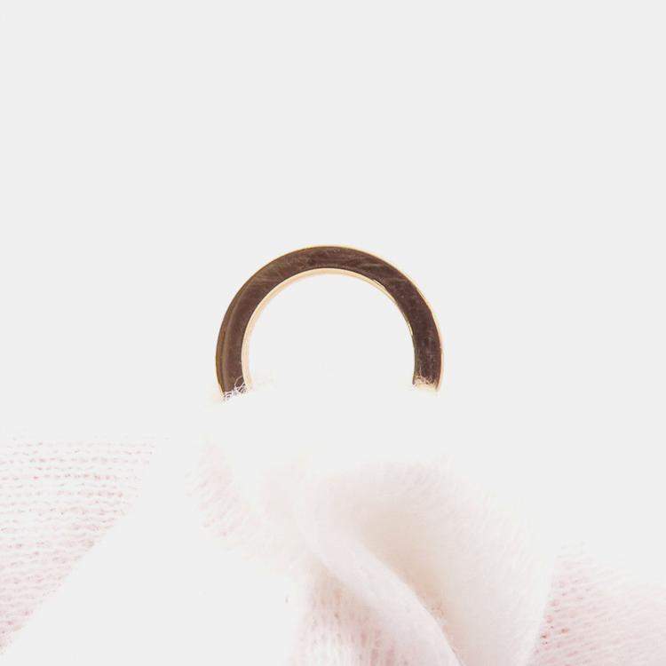 Pre Owned Hermes Chaine D'Ancre Verso Bracelet Size SH 18k Rose Gold Ceramic