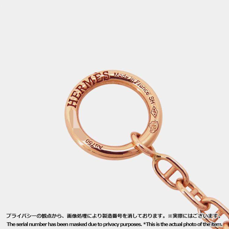 Pre Owned Hermes New Farandole Bracelet Size SH 18K Pink Gold