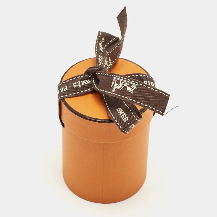 Pre Owned Hermès Brown Silk Brides et Gris-Gris Twilly