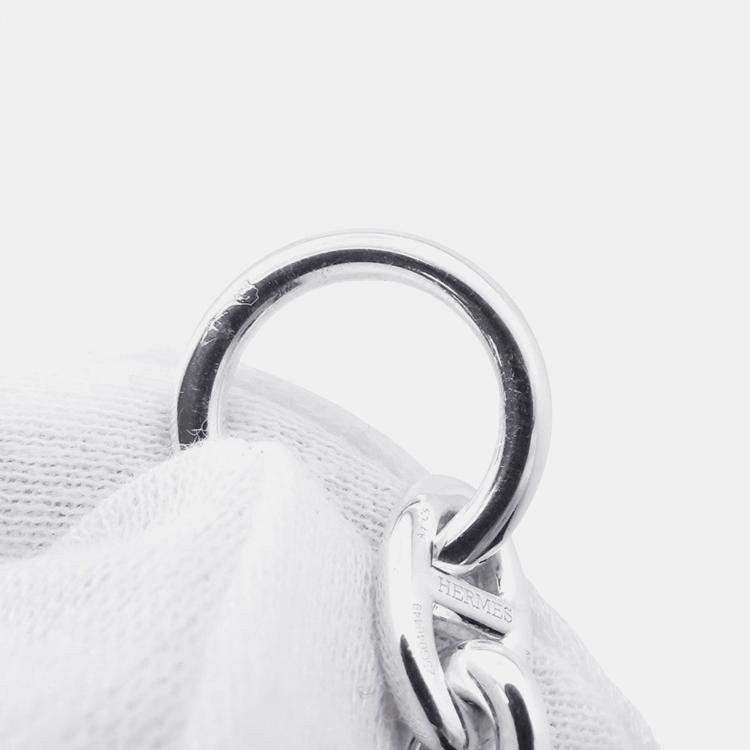 Pre Owned Hermes Chaine D'Ancre Bracelet 14 Frames Size Pm Sv925