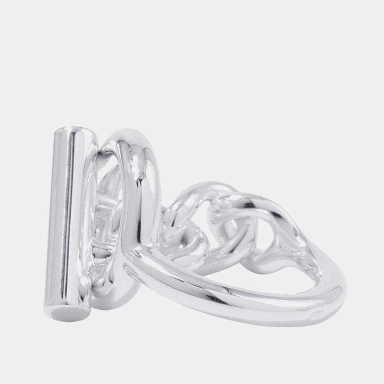Pre Owned Hermes Croisette Ring Size Mm/52 Sv925