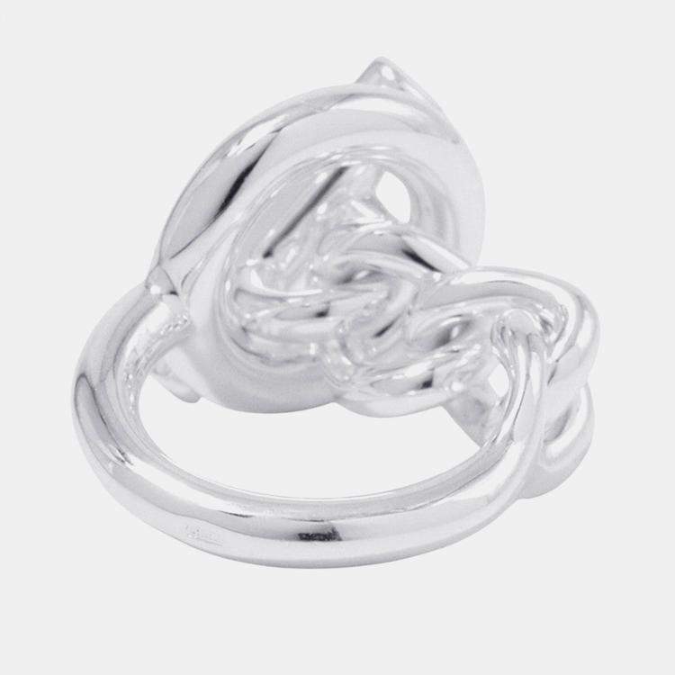 Pre Owned Hermes Croisette Ring Size Mm/52 Sv925