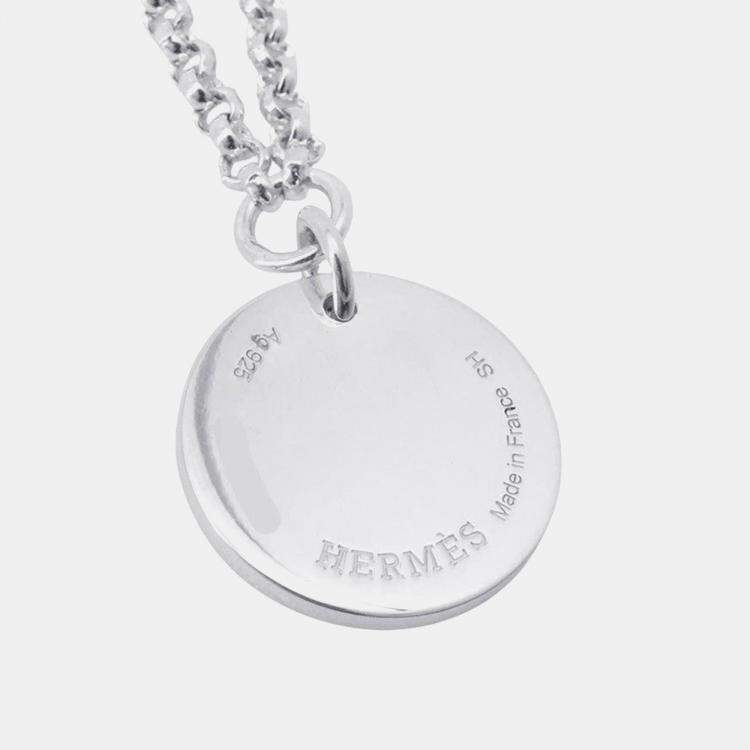 Pre Owned Hermes Ex Libris Bracelet Size Pm/Shh 00Sh Sv925 K18Pg