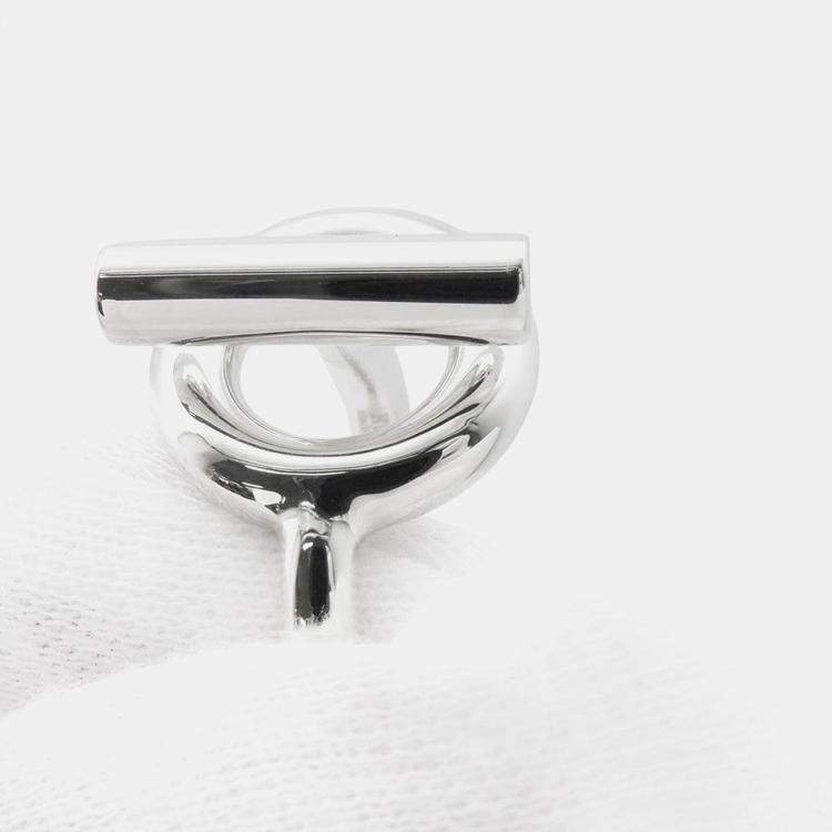 Pre Owned Hermes Echappee Silver 925 Ring MM EU 51 