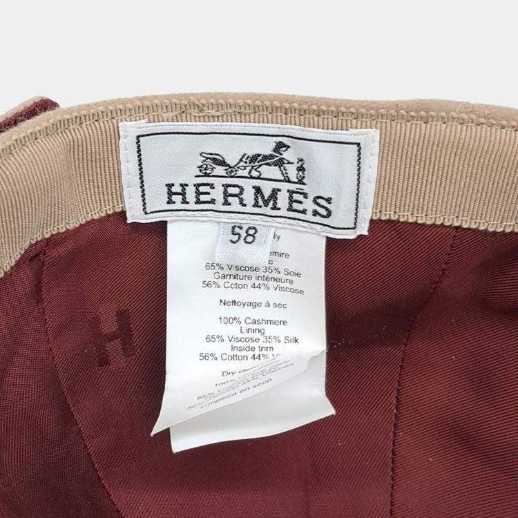 مملوكة مسبقًا Hermes Brown Cashmere hat
