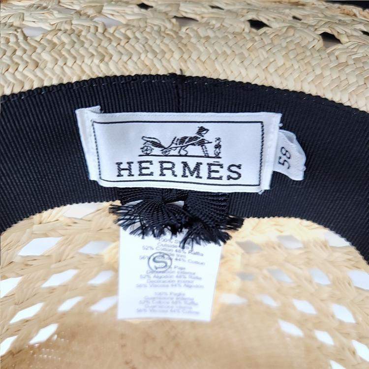 مملوكة مسبقًا Herme Beige Straw Hat