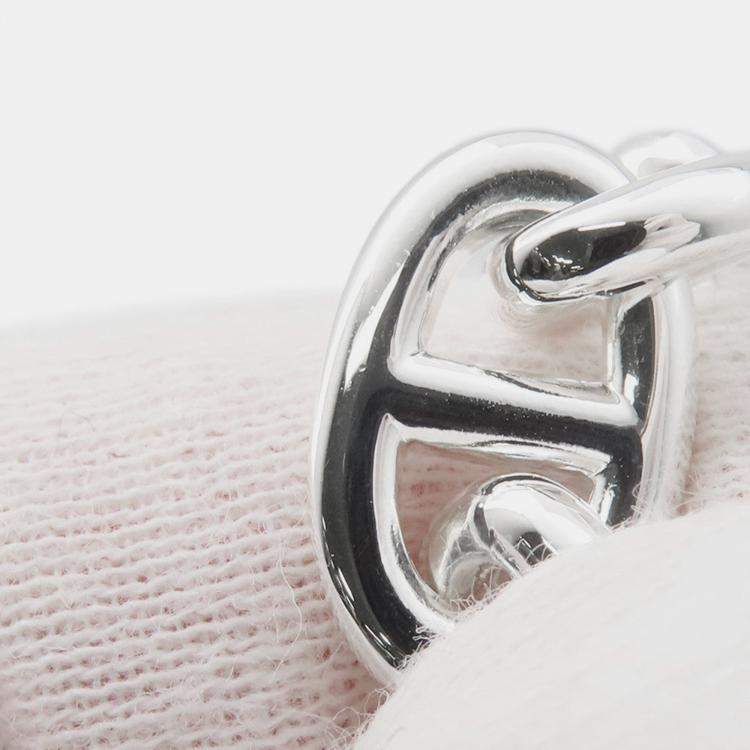 Pre Owned Hermes Chaine D'Ancre Necklace Pm 43 Links Size Pm Sv925